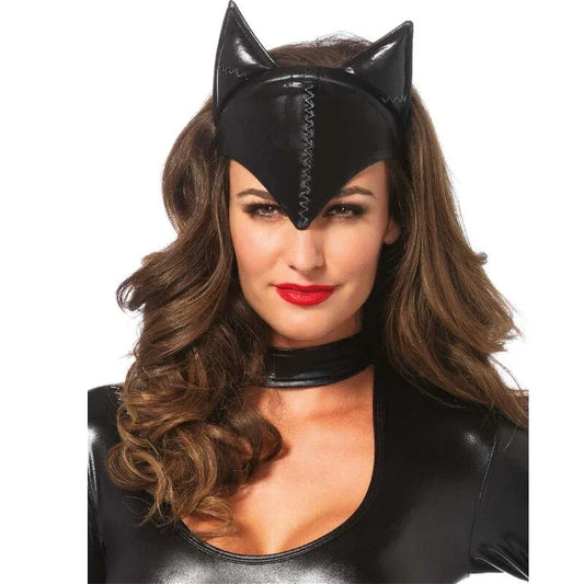 LEG AVENUE - MÁSCARA DE MUJER FELINA NEGRO - Nuvica