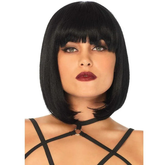 LEG AVENUE - PELUCA CORTA DE CORTE BOB NATURAL NEGRO - Nuvica