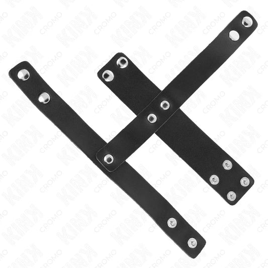 KINK - ANILLO JAULA PENE CUERO CON DIVISOR DE BOLAS AJUSTABLE - Nuvica
