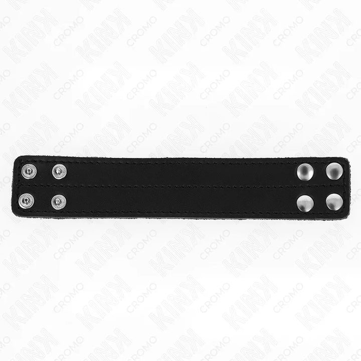 KINK - ANILLO PENE CUERO CON CIERRE A PRESIÓN 18.5 X 3.3 CM - Nuvica
