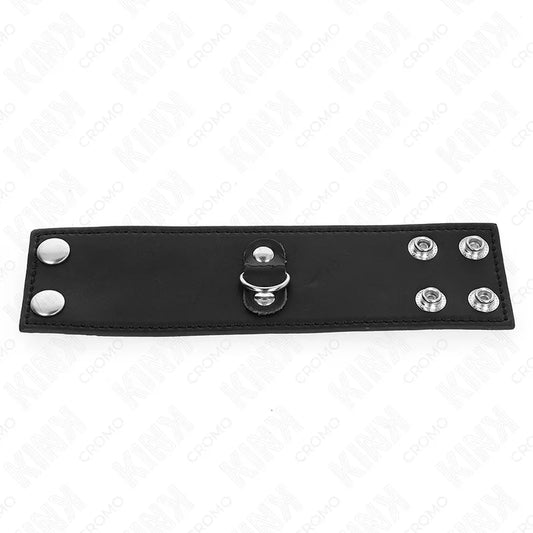 KINK - ANILLO PENE CUERO CON CIERRE A PRESIÓN 18 X 5 CM - Nuvica