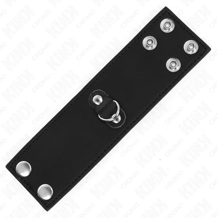 KINK - ANILLO PENE CUERO CON CIERRE A PRESIÓN 18 X 5 CM - Nuvica