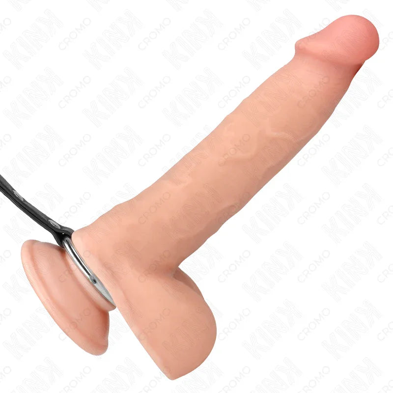 KINK - ANILLO PENE METAL CON CADENA Y PINZAS PARA PEZONES AJUSTABLE - Nuvica