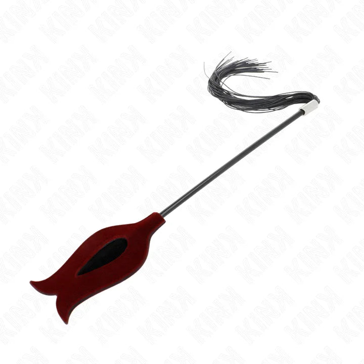 KINK - LÁTIGO DE BORLA DE SILICONA CON FORMA DE ROSA 45 CM - Nuvica