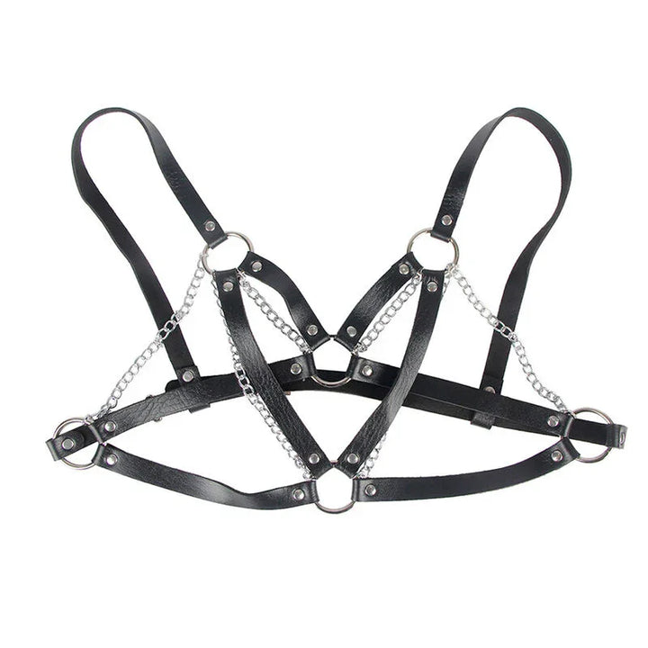 SUBBLIME - 953713 CINTURÓN DE BONDAGE PUNK HEBILLA METAL NEGRO TALLA ÚNICA - Nuvica