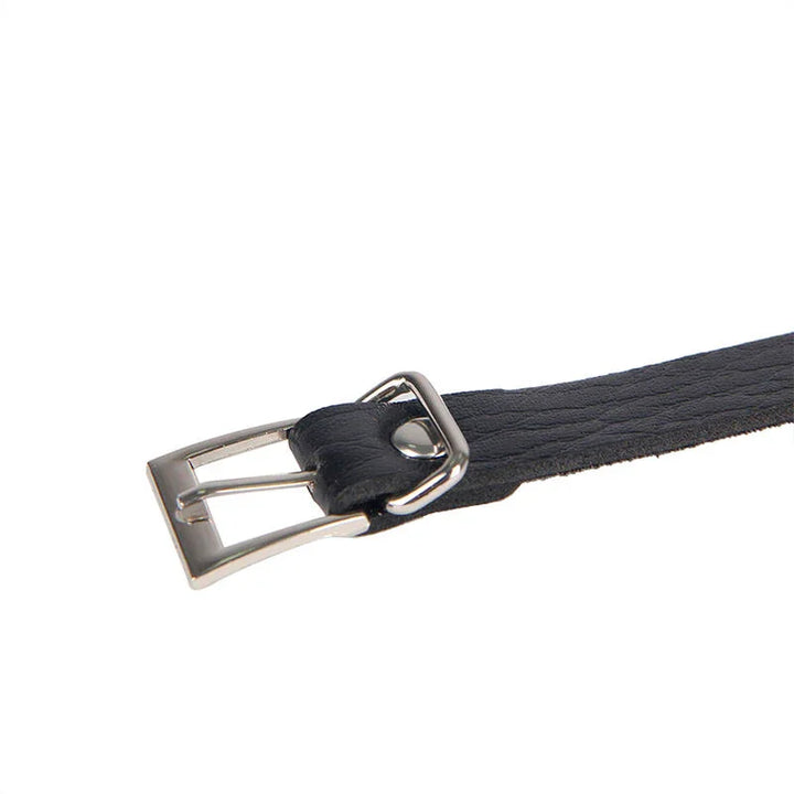 SUBBLIME - 953713 CINTURÓN DE BONDAGE PUNK HEBILLA METAL NEGRO TALLA ÚNICA - Nuvica