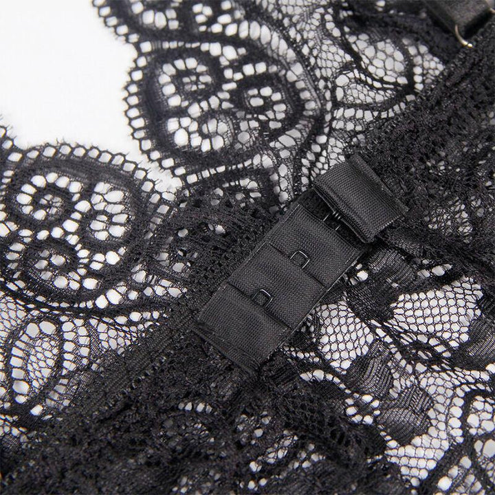 SUBBLIME - 953928 SET 3 PIEZAS ENCAJE Y SATEN NEGRO L/XL - Nuvica