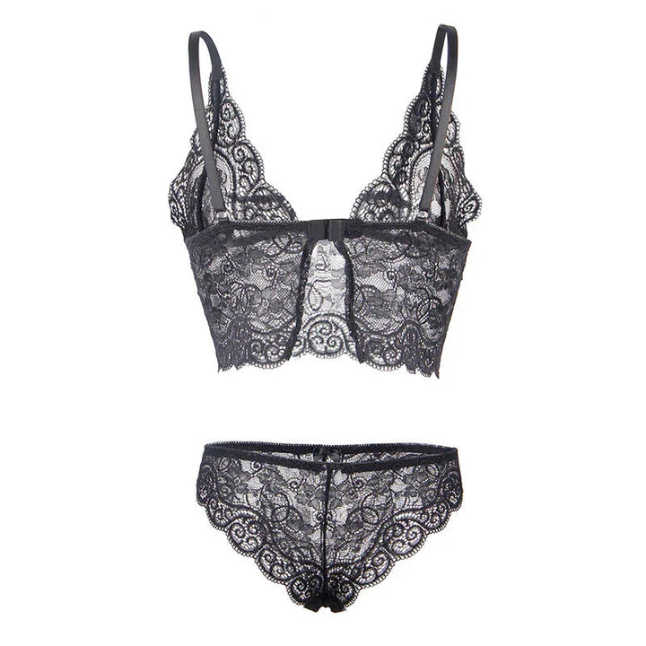 SUBBLIME - 953928 SET 3 PIEZAS ENCAJE Y SATEN NEGRO L/XL - Nuvica