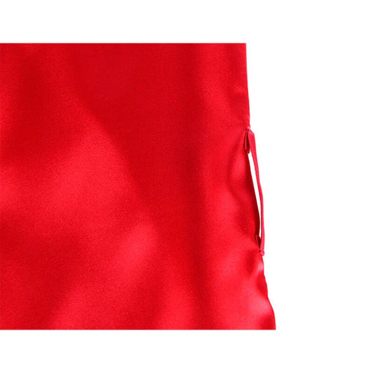 SUBBLIME - 954017 CAMISON DE ENCAJE ESPALDA TRANSPARENTE + TANGA ROJO/NEGRO S/M - Nuvica