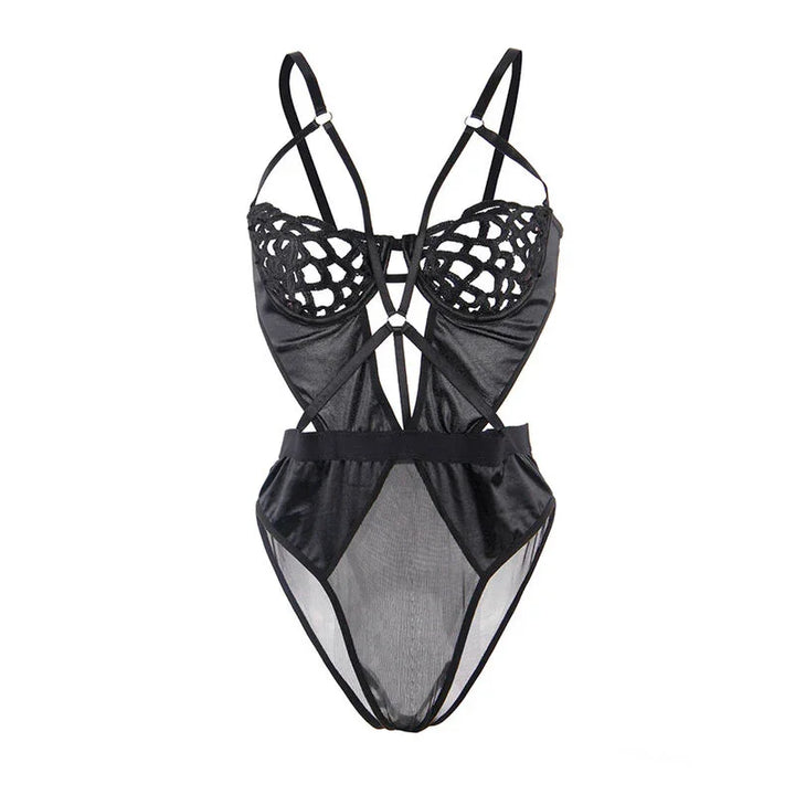 SUBBLIME - 954055 BODY SEXY DE ENCAJE NEGRO S/M - Nuvica