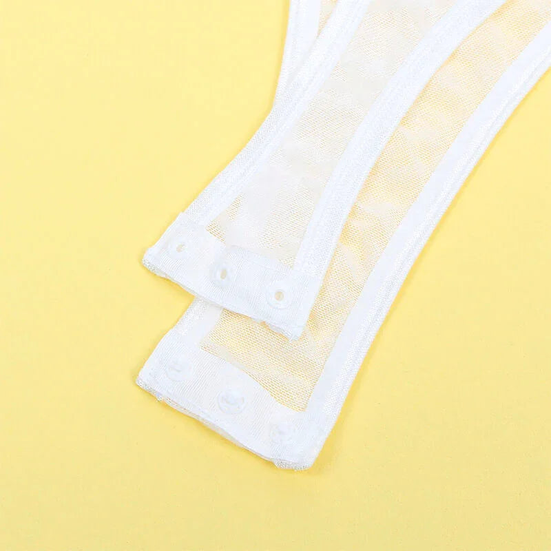 SUBBLIME - 954284 BODY CON CADENAS + LIGUEROS BLANCO S/M - Nuvica