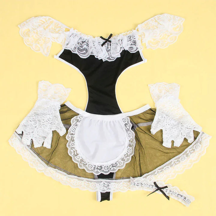 SUBBLIME - 954314 DISFRAZ DE CRIADA SEXY NEGRO/BLANCO L/XL - Nuvica
