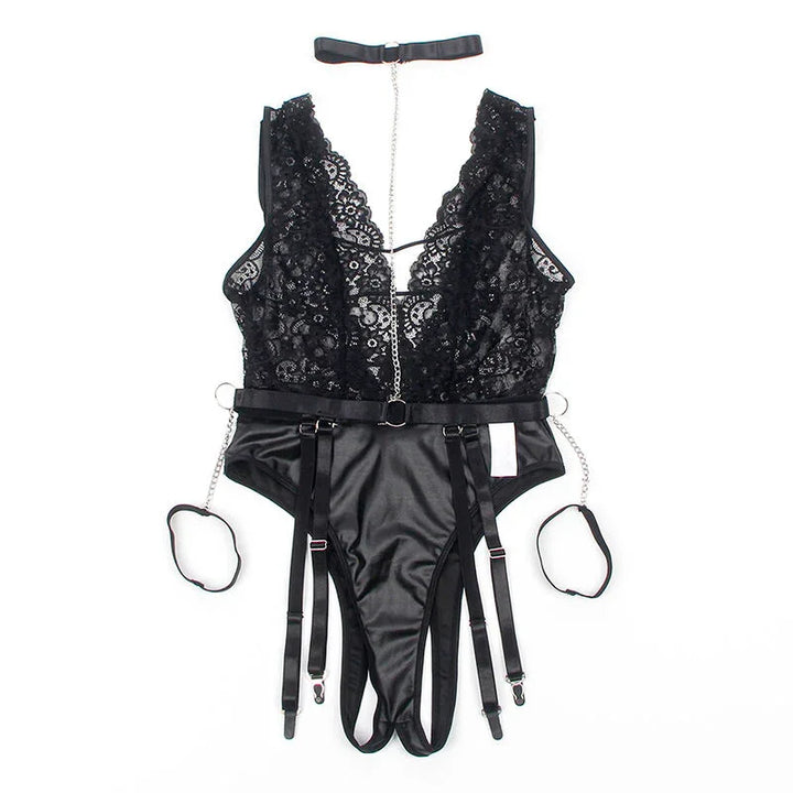 SUBBLIME - 954390 BODY SEXY CON LIGUEROS NEGRO L/XL - Nuvica