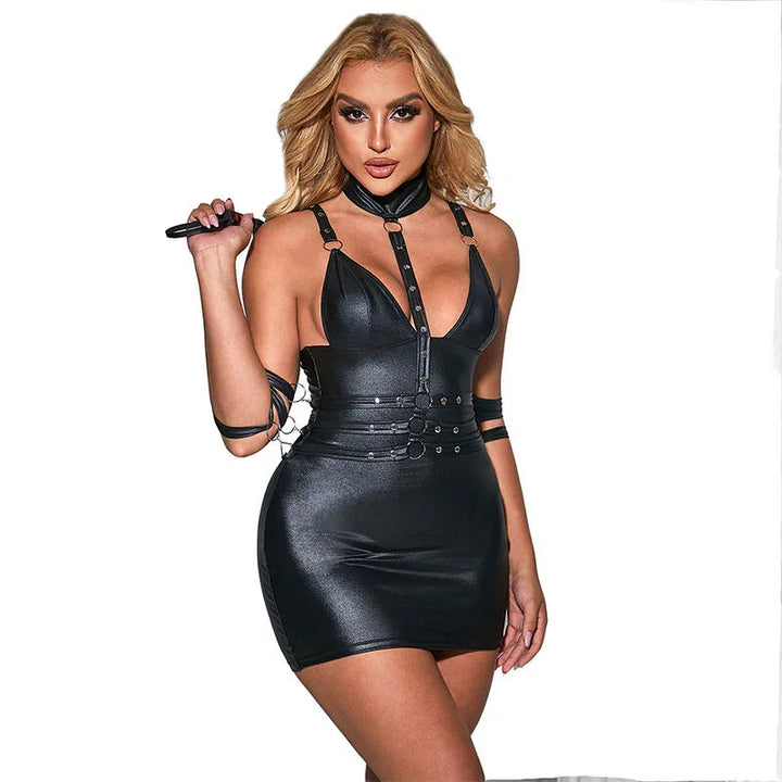SUBBLIME - 954413 BODY BONDAGE DE CUERO NEGRO L/XL - Nuvica