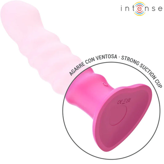 INTENSE - CINDY VIBRADOR TALLA L DISEÑO EN ESPIRAL 10 VIBRACIONES ROSA CONTROL REMOTO - Nuvica