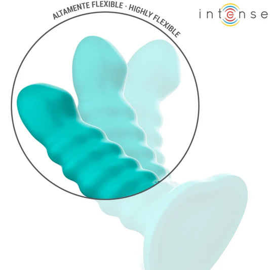 INTENSE - BUFFY VIBRADOR TALLA S DISEÑO EN ESPIRAL 10 VIBRACIONES AZUL CONTROL REMOTO - Nuvica