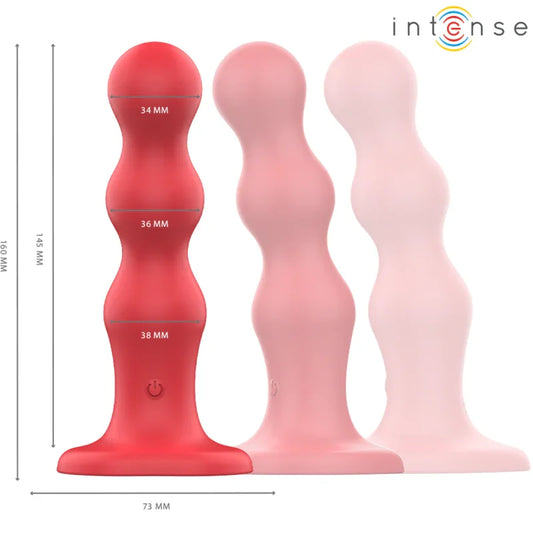 INTENSE - CODY VIBRADOR CON VENTOSA ROJO CONTROL REMOTO - Nuvica