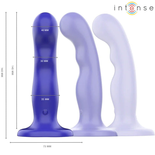 INTENSE - SHORTY VIBRADOR CON VENTOSA AZUL CONTROL REMOTO - Nuvica