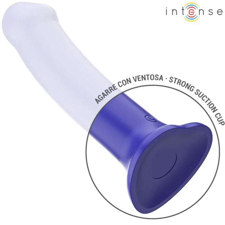 INTENSE - VICTORIA VIBRADOR CON VENTOSA 10 VIBRACIONES AZUL OSCURO CONTROL REMOTO - Nuvica