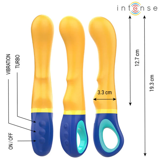 INTENSE - SHAGGY VIBRADOR PUNTO-G AMARILLO - Nuvica