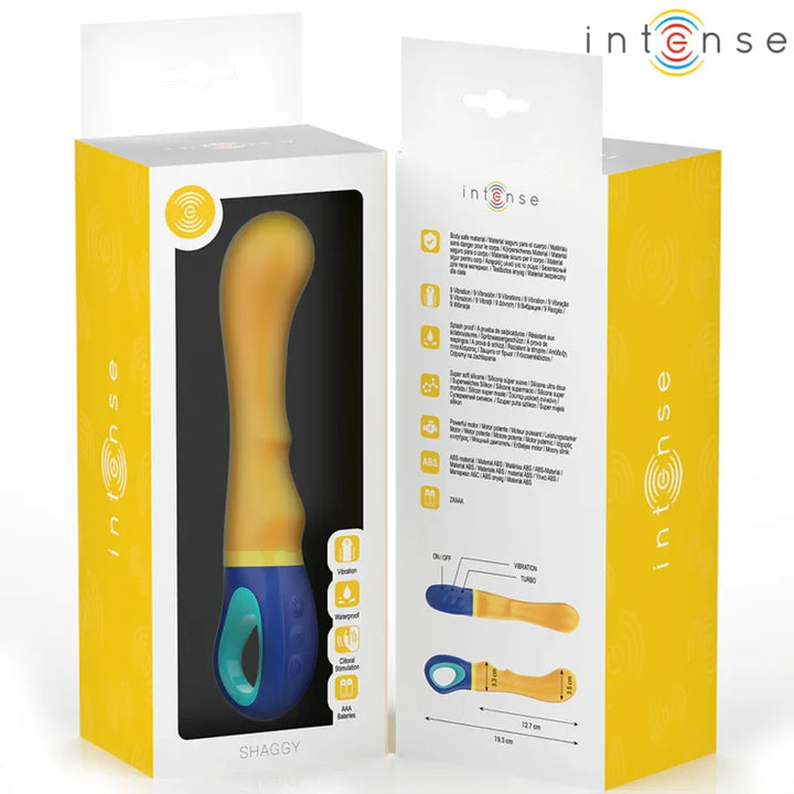 INTENSE - SHAGGY VIBRADOR PUNTO-G AMARILLO - Nuvica