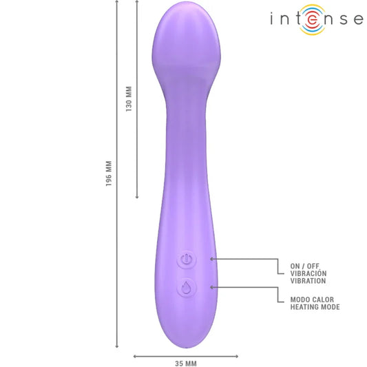 INTENSE - BECKY VIBRADOR 19 CM CALENTABLE 7 VIBRACIONES MORADO - Nuvica