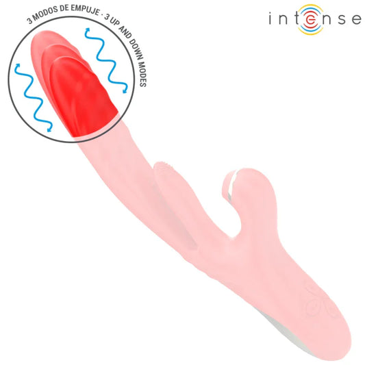 INTENSE - KAROL VIBRADOR MULTIFUNCIÓN EMPUJE & ESTIMULACIÓN & ONDAS ESTIMULADORAS ROJO - Nuvica