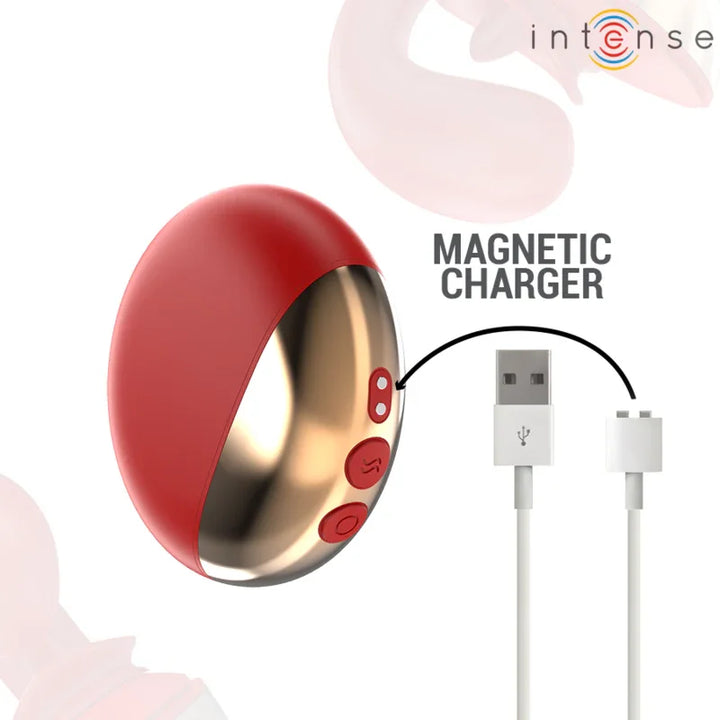 INTENSE - MARIAH VIBRADOR & ESTIMULADOR EN FORMA DE U 10 VIBRACIONES ROJO - Nuvica