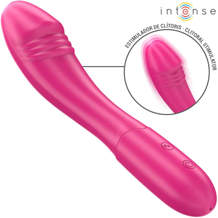 INTENSE - BELINDA VIBRADOR 19 CM FLEXIBLE 10 VIBRACIONES ROSA - Nuvica