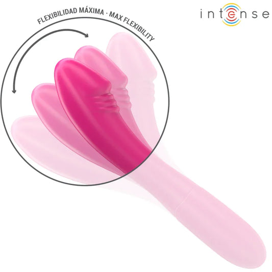 INTENSE - BELINDA VIBRADOR 19 CM FLEXIBLE 10 VIBRACIONES ROSA - Nuvica