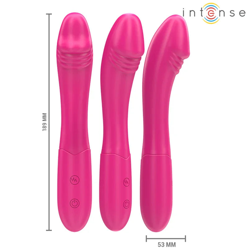 INTENSE - BELINDA VIBRADOR 19 CM FLEXIBLE 10 VIBRACIONES ROSA - Nuvica