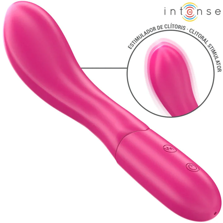 INTENSE - LISETTE VIBRADOR 19 CM FLEXIBLE 10 VIBRACIONES ROSA - Nuvica