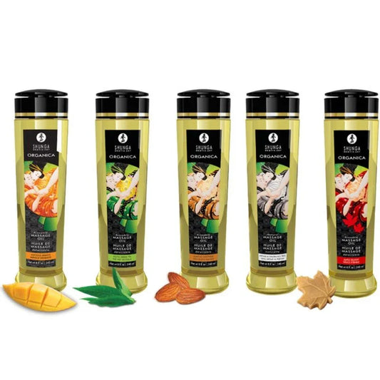 SHUNGA - ACEITE DE MASAJE ORGÁNICO MANGO 240 ML - Nuvica