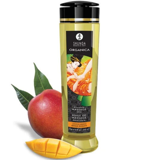 SHUNGA - ACEITE DE MASAJE ORGÁNICO MANGO 240 ML - Nuvica
