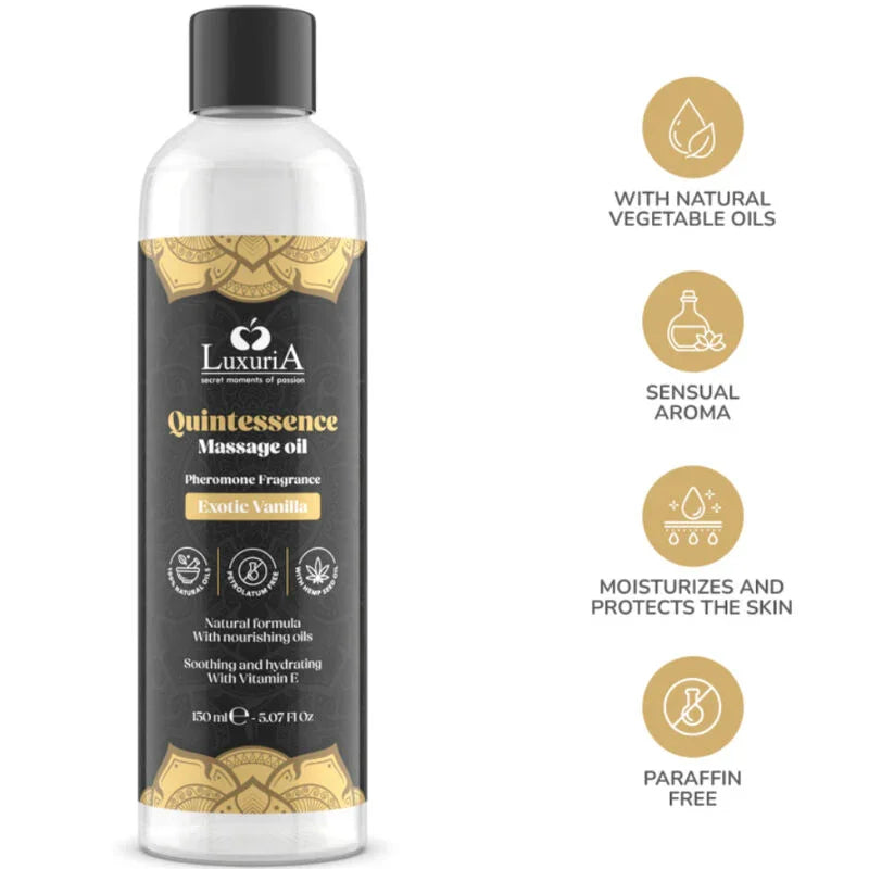 INTIMATELINE LUXURIA - ACEITE DE MASAJES VAINILLA EXÓTICA 150 ML - Nuvica