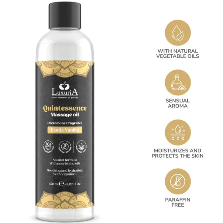 INTIMATELINE LUXURIA - ACEITE DE MASAJES VAINILLA EXÓTICA 150 ML - Nuvica