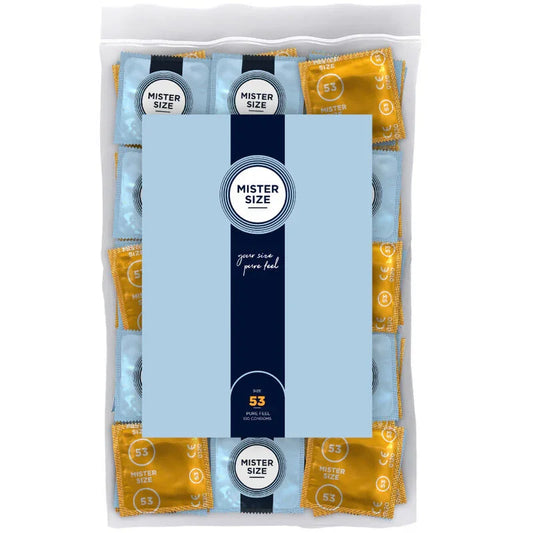 MISTER SIZE - PRESERVATIVOS TALLA M 53 MM (100 UNIDADES) - Nuvica