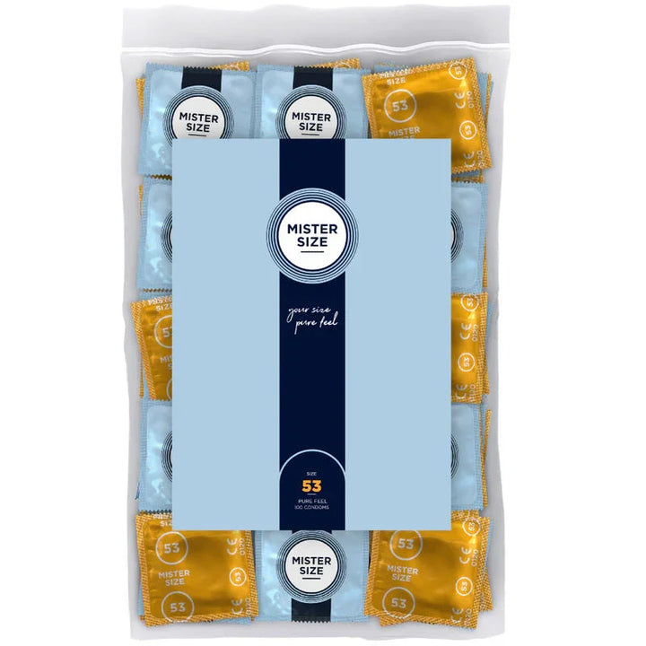 MISTER SIZE - PRESERVATIVOS TALLA M 53 MM (100 UNIDADES) - Nuvica