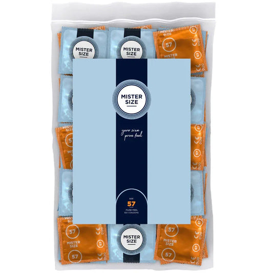 MISTER SIZE - PRESERVATIVOS TALLA L 57 MM (100 UNIDADES) - Nuvica