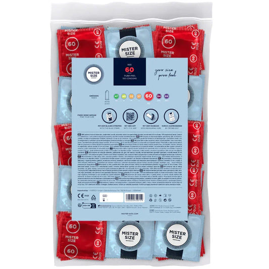 MISTER SIZE - PRESERVATIVOS TALLA XL 60 MM (100 UNIDADES) - Nuvica