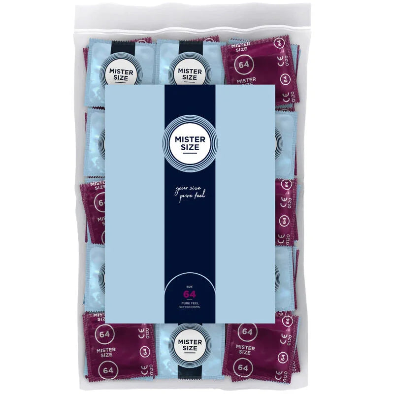 MISTER SIZE - PRESERVATIVOS TALLA XXL 64 MM (100 UNIDADES) - Nuvica