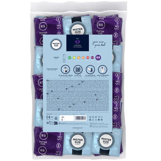MISTER SIZE - PRESERVATIVOS TALLA XXXL 69 MM (100 UNIDADES) - Nuvica