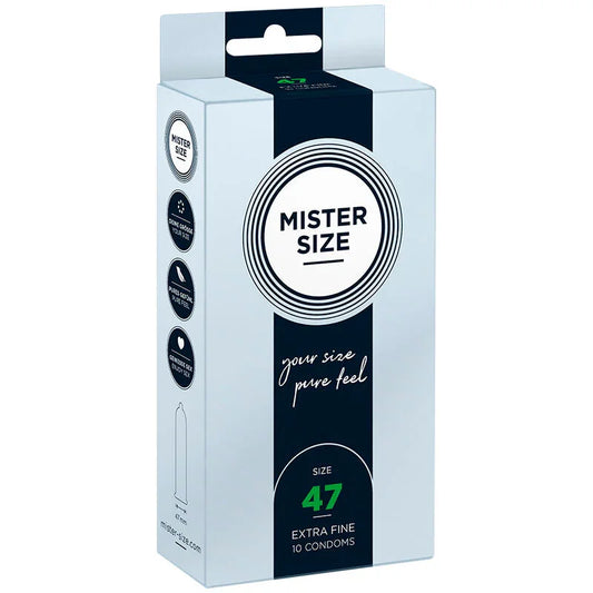 MISTER SIZE - PRESERVATIVOS TALLA XS 47 MM (10 UNIDADES) - Nuvica