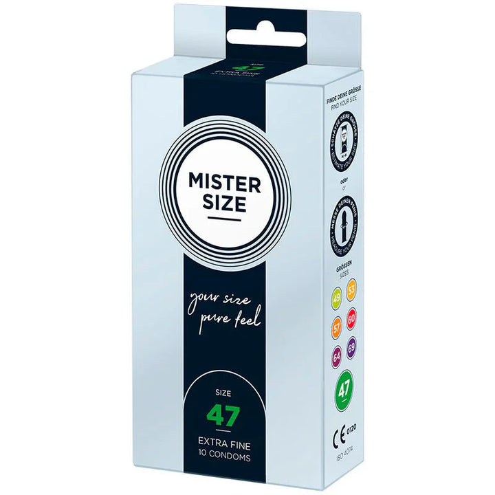 MISTER SIZE - PRESERVATIVOS TALLA XS 47 MM (10 UNIDADES) - Nuvica