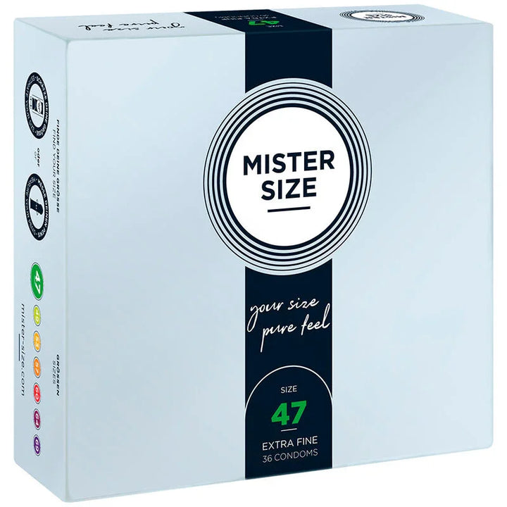 MISTER SIZE - PRESERVATIVOS TALLA XS 47 MM (36 UNIDADES) - Nuvica