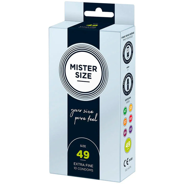 MISTER SIZE - PRESERVATIVOS TALLA S 49 MM (10 UNIDADES) - Nuvica