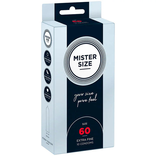 MISTER SIZE - PRESERVATIVOS TALLA XL 60 MM (10 UNIDADES) - Nuvica