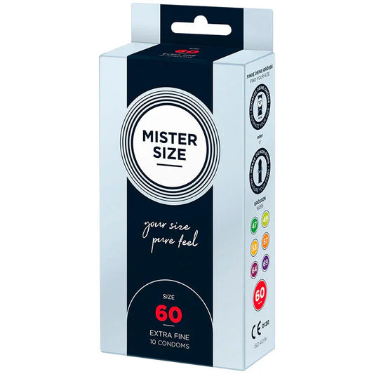MISTER SIZE - PRESERVATIVOS TALLA XL 60 MM (10 UNIDADES) - Nuvica