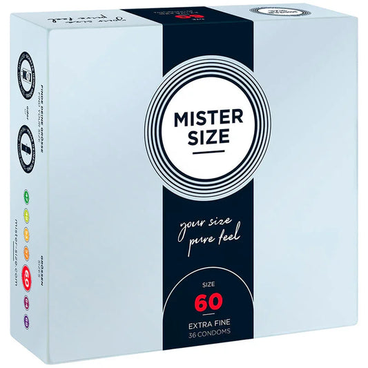MISTER SIZE - PRESERVATIVOS TALLA XL 60 MM (36 UNIDADES) - Nuvica