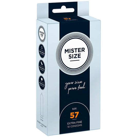 MISTER SIZE - PRESERVATIVOS TALLA L 57 MM (10 UNIDADES) - Nuvica